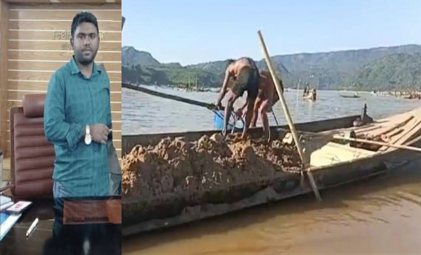 তাহিরপুরে অবৈধভাবে বালু উত্তোলন রোধে প্রশাসনের কঠোর অবস্থান