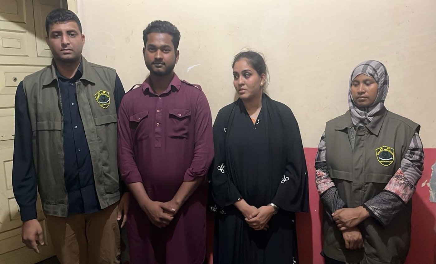 ৮ কেজি গাঁজাসহ দুই চিহ্নিত মাদক কারবারিকে গ্রেফতার করেছে সিটিটিসি